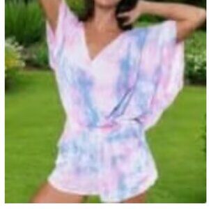 Yana K Romper - Lilac and Yellow design - Size Large